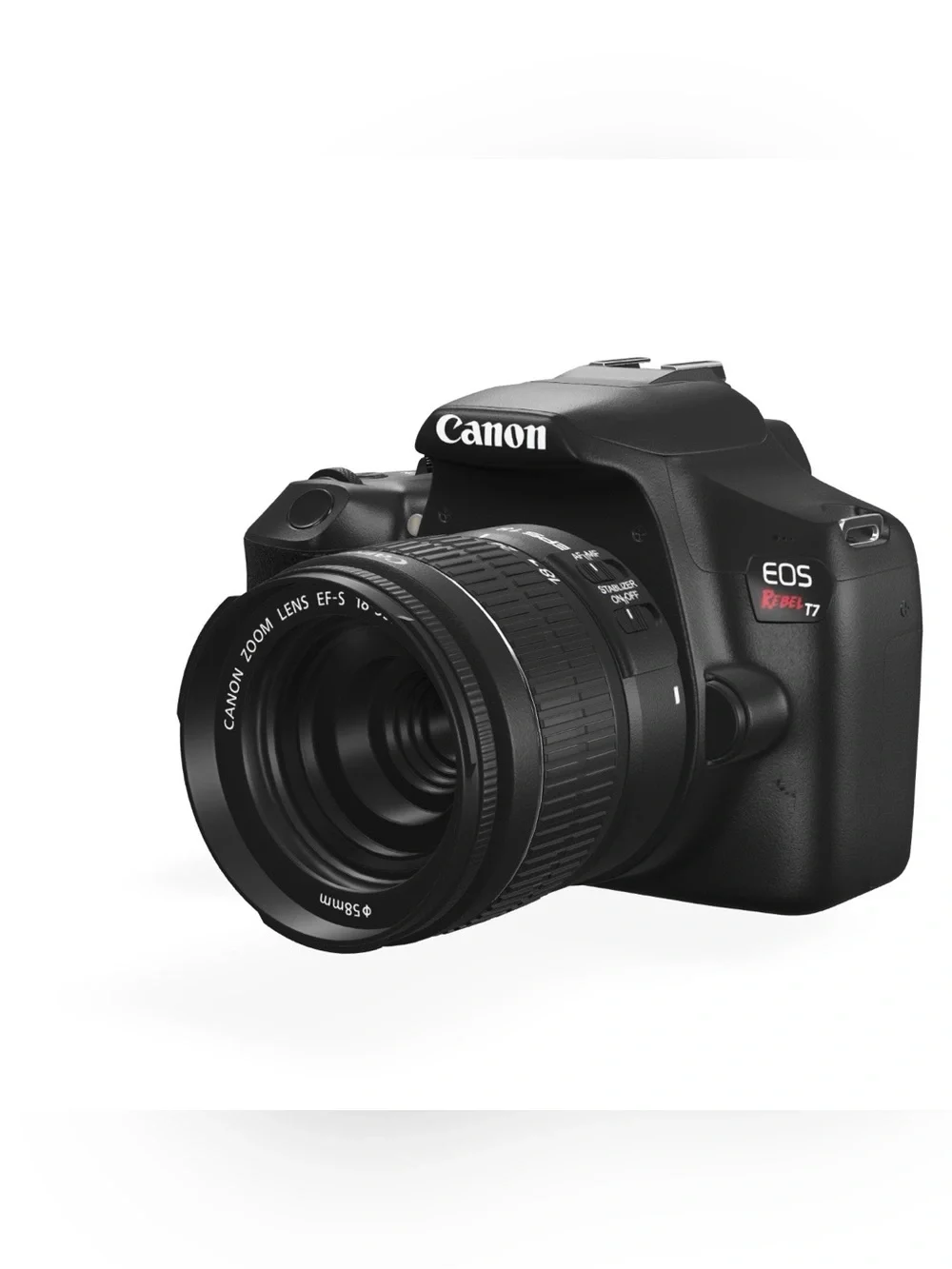 Canon DSLR Camera Kit in Black with Telephoto Lens and Carry Bag